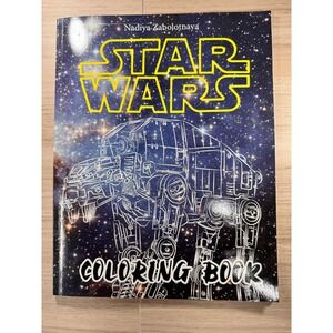Star Wars Coloring Book Nadiya Zabolotnaya AT-AT Cover Paperback Sci-Fi Art